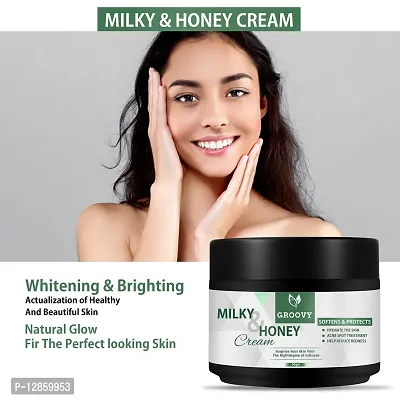 Milk Protein Body Lotion Witb Almond, Shea Butter, Cocoa Butter  Vitamin C - Body Moisturizer For Perfect Skin Toning (50Gm)-thumb0