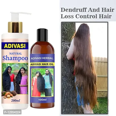 Adivasi Neelambari Hair Care Adivasi Hair Growth Shampoo With Oil 200Ml+100Ml Pack Of 2-thumb0