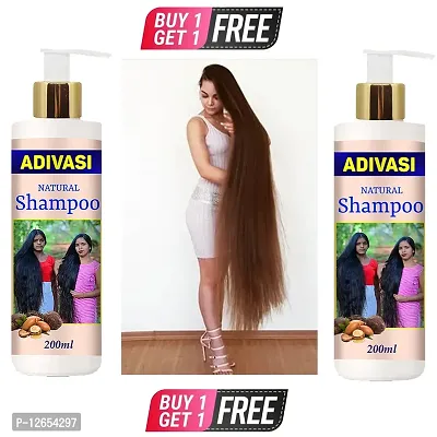 Adivasi Bhringraj Advasi_Bhringraj Herbal Hair Shampoo Hair Shampoo (200Ml)Buy 1 Get 1 Free-thumb0