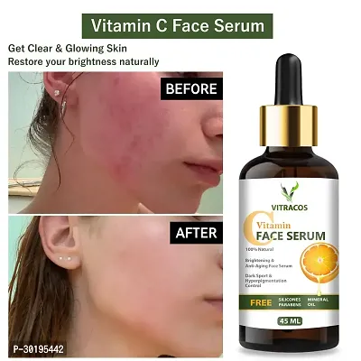 Vitamin C Serum Natural Ingredients with The Essential Vitamins and Hyaluronic Acid