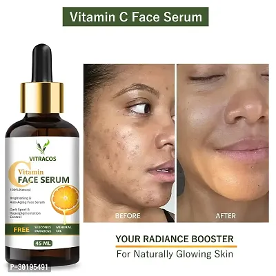 Vitamin C serum natural ingredients with the essential vitamins and Hyaluronic Acid