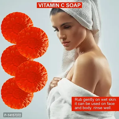 Vitamin-C And Grapefruit Soap For Brightening And Energizing Skin Pack Of 5