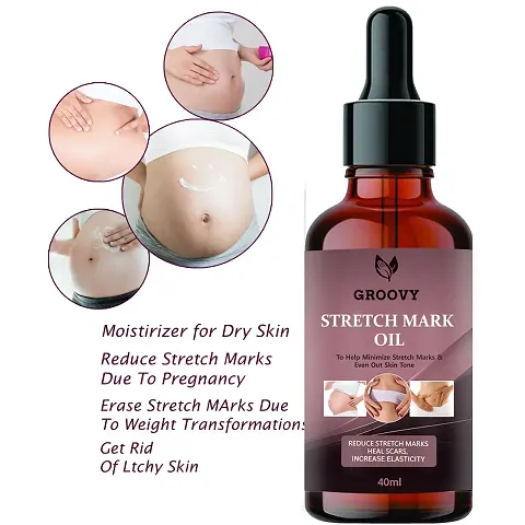 Ayurvedic Body Massage Bio Oil For Stretch Marks, Oil For Scar Removal, Aging Wrinkled Skin 40 Ml)