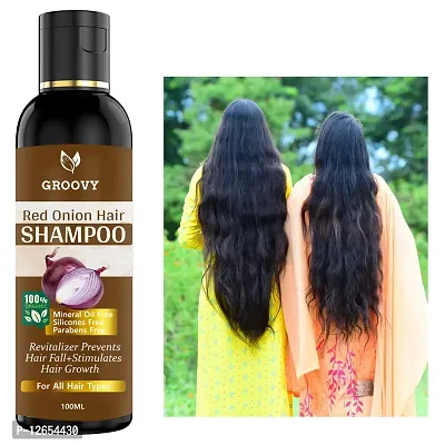 &nbsp;Onion And Bhringraj Hair Shampoo With 4X Growth Action - Stimulates The Roots And Prevents Baldness | 100 Ml Hair Shampoo Ml)-thumb0