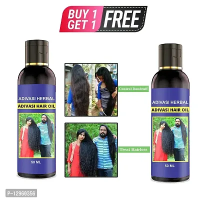 Adivasi neelambari Premium quality hair medicine oil for hair growth - hair fall control - 50 ml Hair Oil   50 ml) BUY 1 GET 1 FREE-thumb0