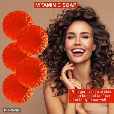 Vitamin C Regenerating Soap With Ginseng Extract For Regenerating And Rejuvenating Skin Pack Of 5