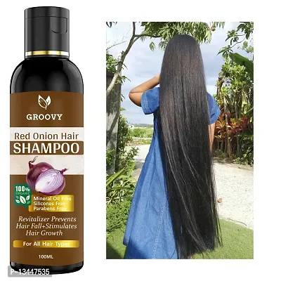 Onion Shampoo For Hair| Ayurvedic Bhringraj Onion Hair Shampoo | For Men Women|100 Ml Hair Shampoo 100 Ml)-thumb0