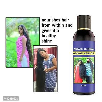 Adivasi Brungamalaka Herbal Hair Oil - 100% Natural / Organic Hair Growth Oil for Men and Womens Hair Oil   50 ml)-thumb0