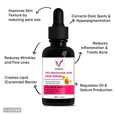 10% Niacinamide Face Serum for Acne Marks, Blemishes  Oil Balancing with Zinc | Skin Clarifying | improves Anti Acne Serum for Oily| 30mlhellip;-thumb3