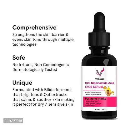 10% Niacinamide Face Serum for Acne Marks, Blemishes  Oil Balancing with Zinc | Skin Clarifying | improves Anti Acne Serum for Oily| 30mlhellip;-thumb4