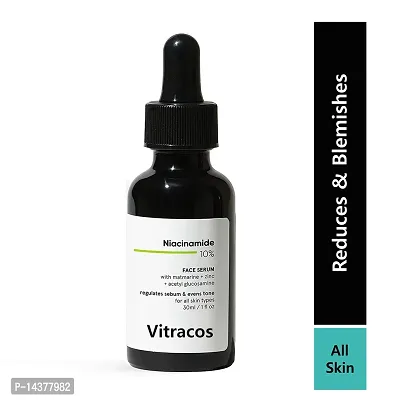 10% Niacinamide Serum For Face with Zinc for Acne, Acne Marks  Blemishes | Oil (30 ml)