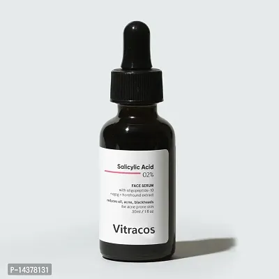 2% Salicylic Acid Serum For Acne, Blackheads  Open Pores | Reduces Excess Oil  Bumpy Texture | BHA Based Exfoliant for Acne Prone or Oily Skin | 30ml-thumb0