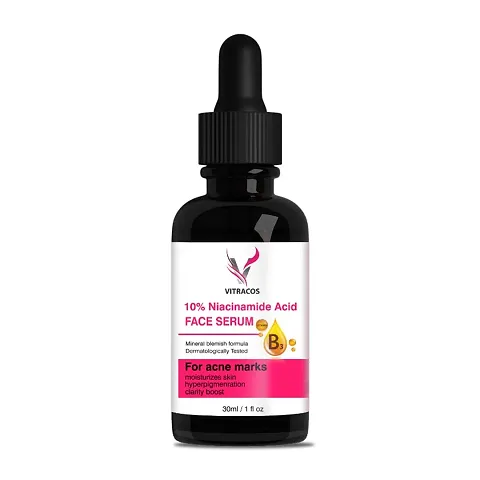 10% Niacinamide Face Serum for Acne Marks, Blemishes  Oil Balancing with Zinc | Skin Clarifying Anti Acne Serum for Oily  Acne Prone Skin | 30ml