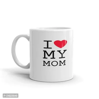 Laxmita Perfection Happy Birthday I Love u mom Printed Ceramic Coffee Mug (320ml) for Mother,bhabi,Aunty,Mother Day,Best mom Gift,Lifeline