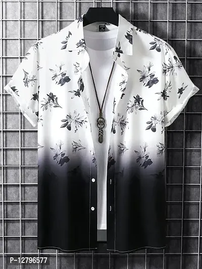 BLUECORP ENTERPRISE Men Regular Fit Floral Print Cut Away Collar Casual Shirt-thumb2