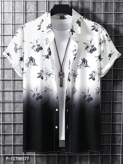 BLUECORP ENTERPRISE Men Regular Fit Floral Print Cut Away Collar Casual Shirt-thumb3