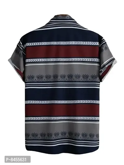 Classic Synthetic Printed Casual Shirts for Men-thumb2