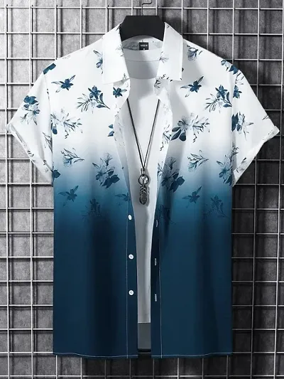 Comfortable Polyester Spandex Short Sleeves Casual Shirt