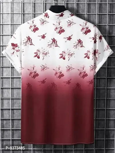 Classic  Polyester Spandex Printed Casual Shirts for Men-thumb2