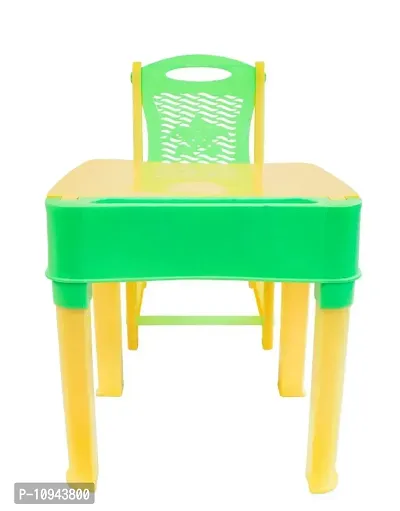 Table  Chair Set for Kids with Small Box Space for Pencils and Other Stationery Plastic Study Table-thumb4