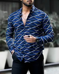 Men Regular Fit Printed Full Sleeve Casual Shirt-thumb2