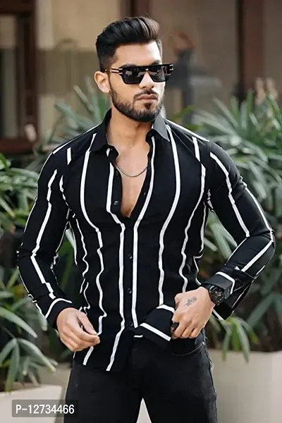 Trendy Polyester Spandex  Casual Shirt For Men-thumb3