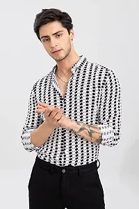 Men Regular Fit striped Full Sleeve Casual Latest Trendy Shirt-thumb2