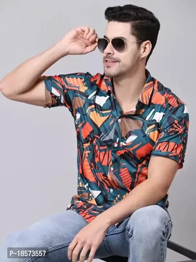 Men latest Design Printed Trendy Casual Shirt-thumb0