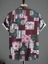 Classic Polyester Spandex Printed Casual Shirts for Men's-thumb1