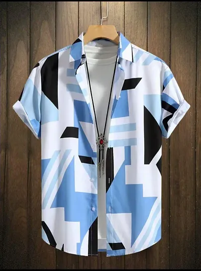 Best Selling Polyester Spandex Short Sleeves Casual Shirt 