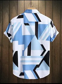 Classic Polyester Spandex Printed Casual Shirts for Men's-thumb1