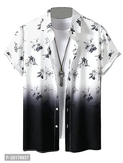 Classic Polyster Spandex Printed Casual Shirts For Men-thumb0