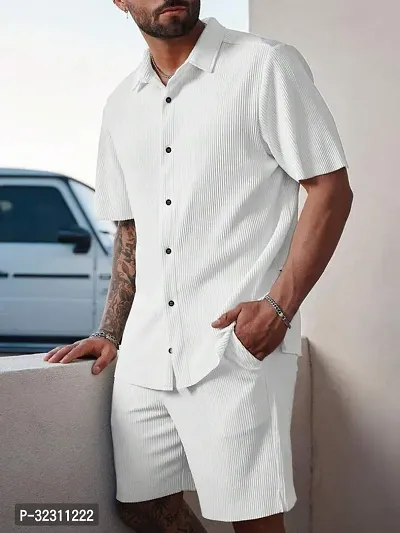 Stylish Polyester Spandex Casual Shirt for Men-thumb5