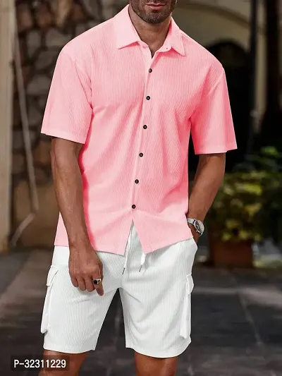 Stylish Polyester Spandex Casual Shirt for Men