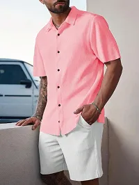 Stylish Polyester Spandex Casual Shirt for Men-thumb2