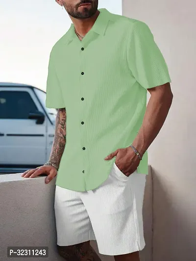 Stylish Polyester Spandex Casual Shirt for Men-thumb2