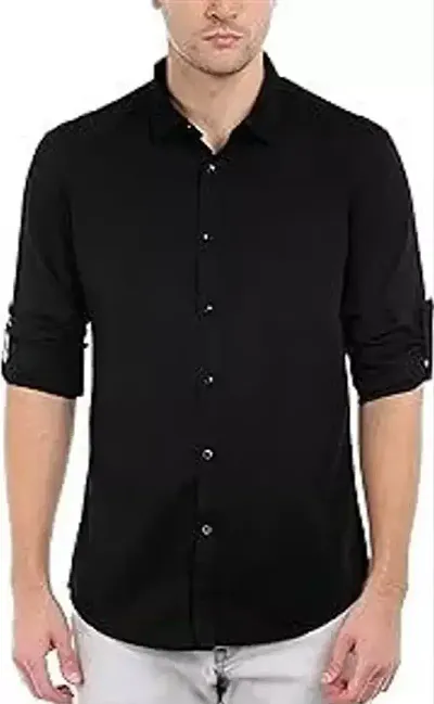 Alluring Cotton Solid Casual Shirts For Men