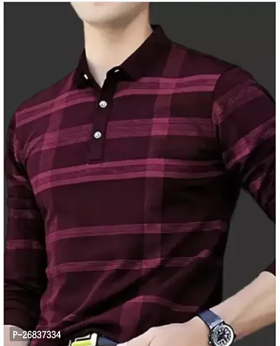 Reliable Multicoloured Cotton Striped Tshirt For Men-thumb0