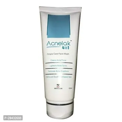 Acnelak 4 in 1 Pimple Care Face Wash For Cleans acne Pores, Lighten Acne Spots, Clams And Soothes Skin