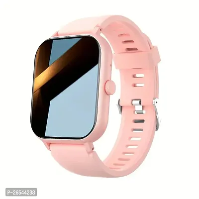 T500/pink SMART WATCH /2024 latest version Full Touch Screen Bluetooth Smartwatch with Body Temperature, Heart Rate  Oxygen Monitor Compatible with All 3G/4G/5G Android  iOS-thumb0