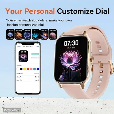 Pink t 500/ new  SMART WATCH 2024 latest version Full Touch Screen Bluetooth Smartwatch with Body Temperature, Heart Rate  Oxygen Monitor Compatible with All 3G/4G/5G Android  iOS-thumb5