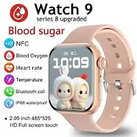 Pink t 500 new  SMART -WATCH 2024 latest version Full Touch Screen Bluetooth Smartwatch with Body Temperature, Heart Rate  Oxygen Monitor Compatible with All 3G/4G/5G Android  iOS-thumb2