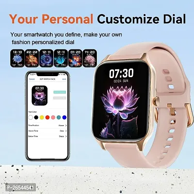 Pink/ t 500 new  SMART WATCH 2024 latest version Full Touch Screen Bluetooth Smartwatch with Body Temperature, Heart Rate  Oxygen Monitor Compatible with All 3G/4G/5G Android  iOS-thumb5