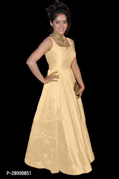 Stylish Self Design Cream Khadi Cotton Dress