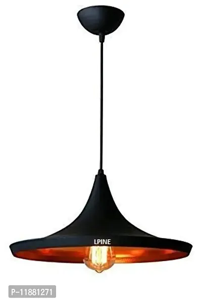 LPINE Antique 40 watt Ceiling Light, Black and Gold Metal Tulip Shaped Ceiling Hanging Lamp Bulb Included Pack of 1-thumb4