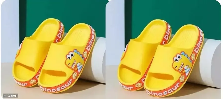 Comfortable EVA Self Design Slippers For Baby Boys Pack of 2