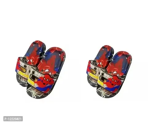 Comfortable EVA Self Design Slippers For Baby Boys Pack of 2-thumb0