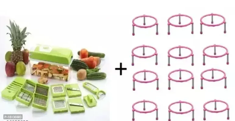 Combo Of 12 In 1 Nicer Dicer Fruit And Vegetable Chopper Pack Of 12