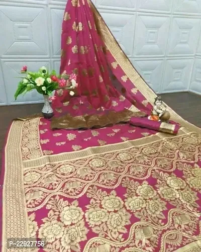 Stylish Women Art Silk Saree with Blouse Piece-thumb2