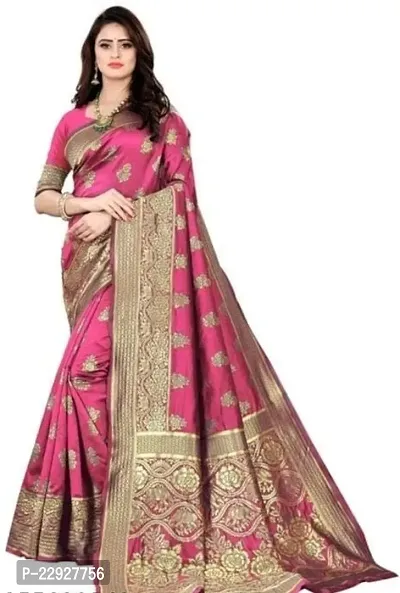 Stylish Women Art Silk Saree with Blouse Piece-thumb0